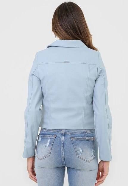 Casaco Biker Efeito Pele