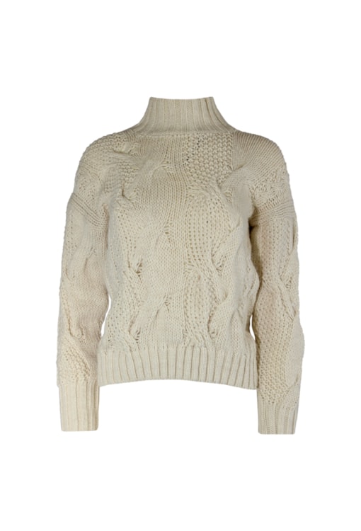 Camisola de malha com torcidos