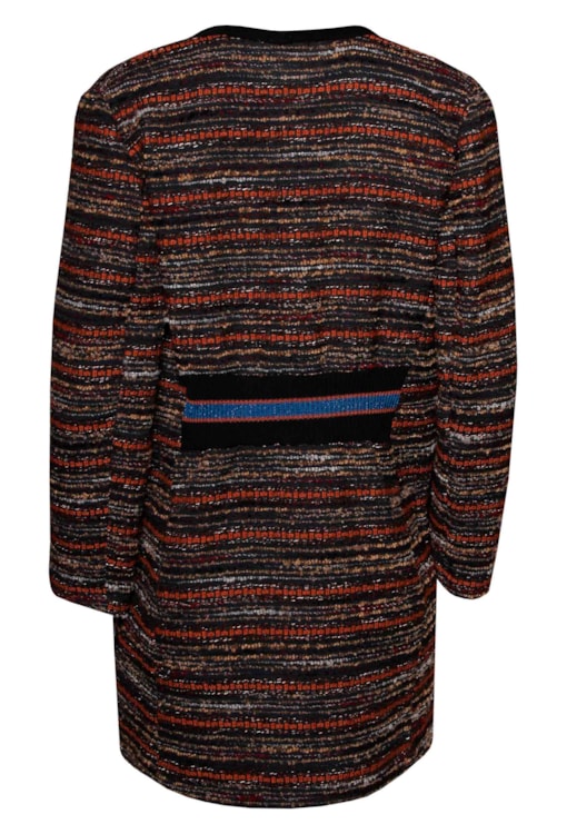 Casaco comprido com bordados