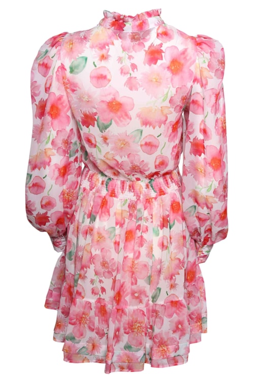 Vestido curto florido