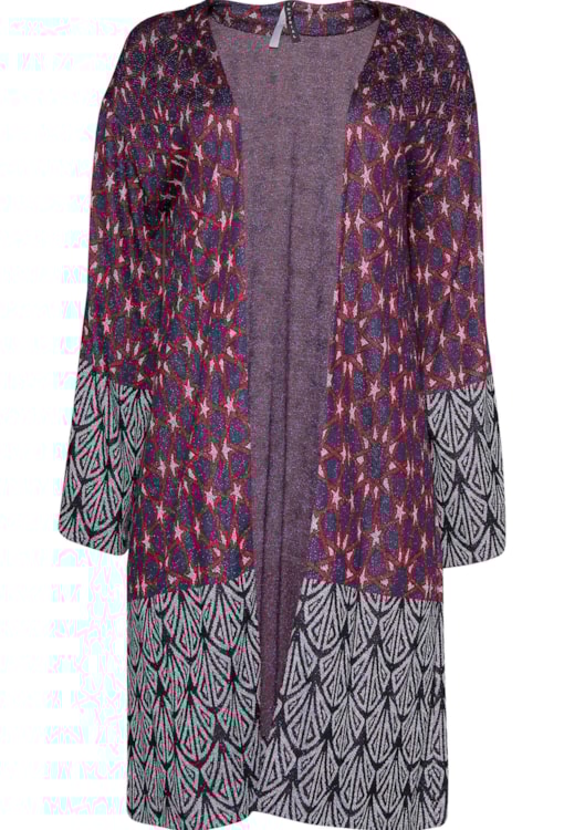 Casaco comprido de malha