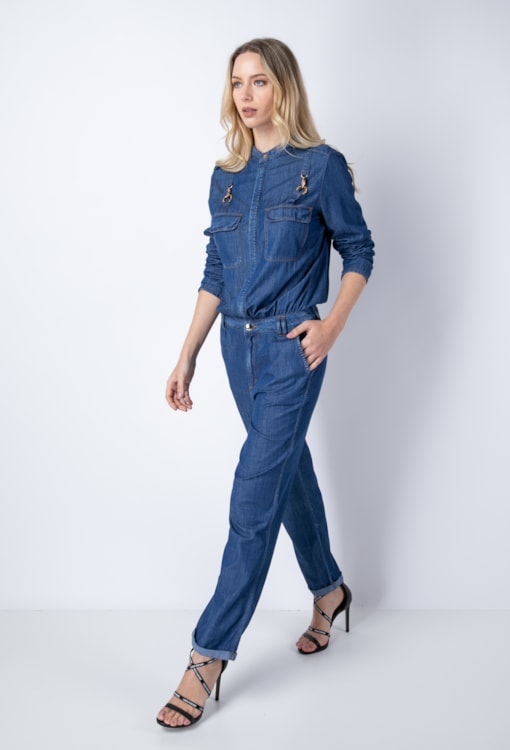 Macacão manga comprida