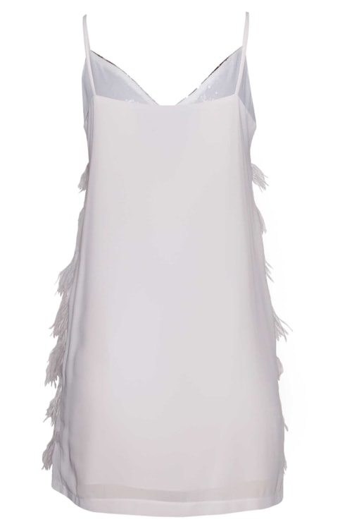 Vestido lantejoulas e franjas