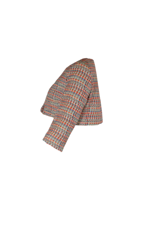 Casaco Cropped de Tweed