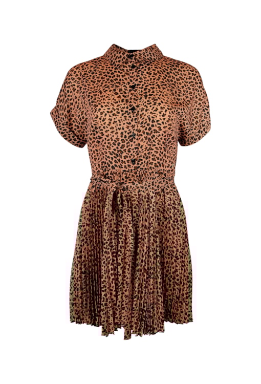Vestido Curto Leopardo