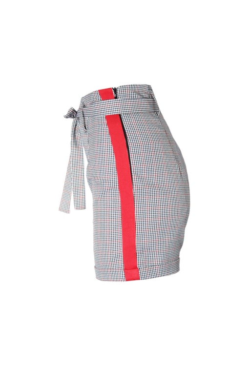 Calções de Xadrez com risca lateral