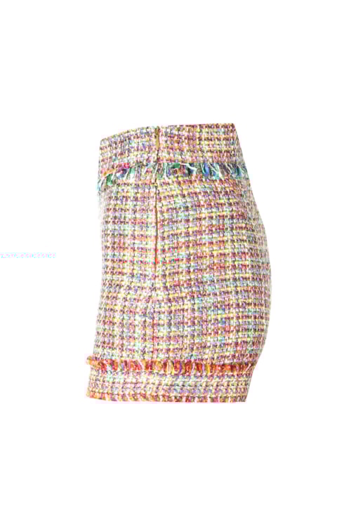 Calções tweed multicolor 