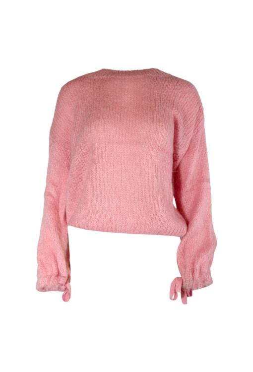 Camisola de malha com laço