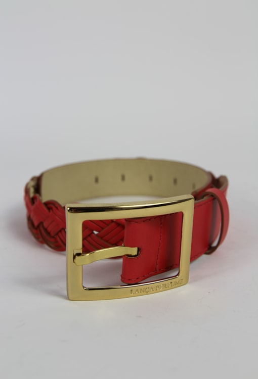 Cinto com pormenor dourado