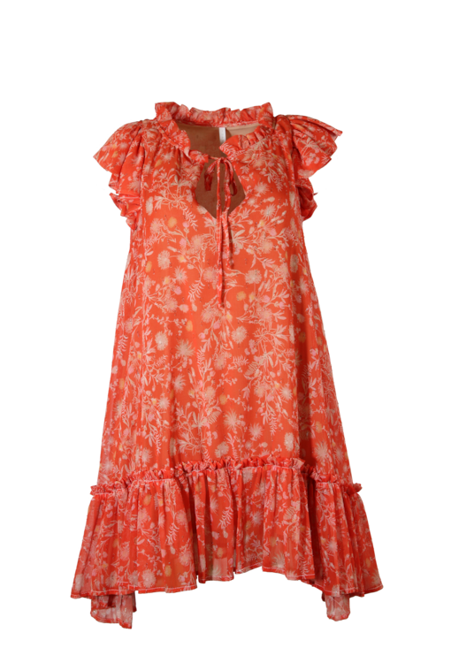 Vestido curto estampado