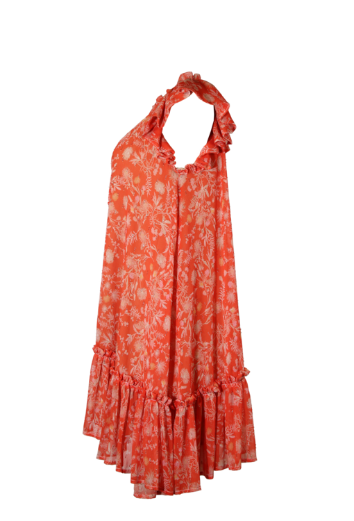 Vestido curto estampado