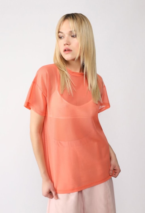 T-shirt oversized transparente 